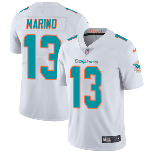 Nike Miami Dolphins #13 Dan Marino White Men Stitched NFL Vapor Untouchable Limited Jersey->miami dolphins->NFL Jersey